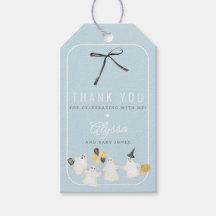 男の子のハロウィンゴーストとブラックリボンのベイビーシャワー