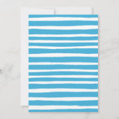 男の子のハートバルーン ベイビーシャワー 招待状 (裏面)