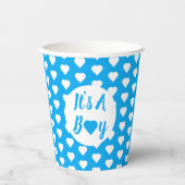 男の子のハート 紙コップ (正面)