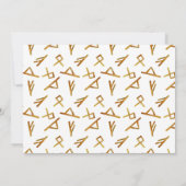 男の子のバイキングパーティー赤ちゃんシャワーサンキューカード 招待状 (裏面)