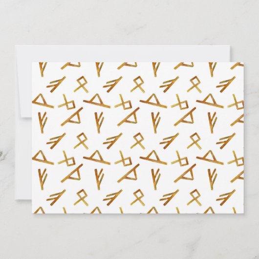 男の子のバイキングパーティー赤ちゃんシャワーサンキューカード 招待状 (裏面)