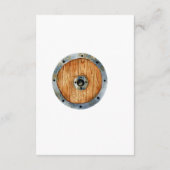 男の子のバイキングパーティー ベビーシャワーのためのブックカード 赤ちゃんの本 エンクロージャーカード (裏面)