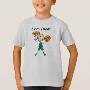 男の子のバスケットボールの確実 Tシャツ