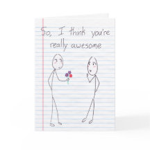 男の子のバレンタインにスティックフィギュアボーイ