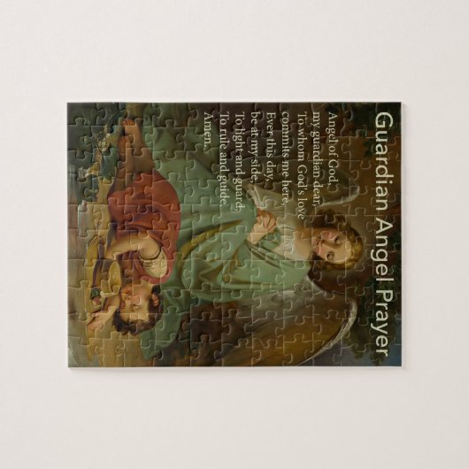 男の子のパズルのための守り神の祈りの言葉 ジグソーパズル (横)