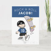 男の子のパーソナライズされた誕生日カード カード (正面)