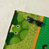 男の子のパーソナライズなハ虫類のビーチタオル ビーチタオル (インサイチュ)