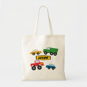 男の子のパーソナライズな輸送車のトートバック トートバッグ