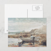 男の子のビーチ ポストカード (正面/裏面)