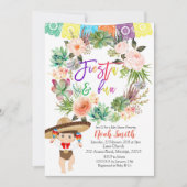 男の子のフェスタのベビーシャワーの招待状カード 招待状 (正面)