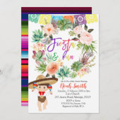 男の子のフェスタのベビーシャワーの招待状カード 招待状 (正面/裏面)