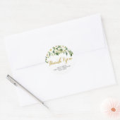 男の子のフローラ最初のコミュニティ感謝ステッカー ラウンドシール (封筒)