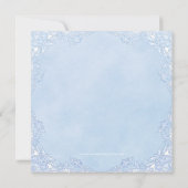 男の子のブルーロザリオの洗礼 招待状 (裏面)