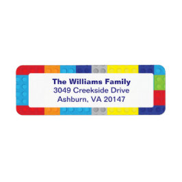 男の子のプラスチックのおもちゃレンガ積みブロック ラベル