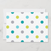 男の子のベイビーシャワーの飾り｜北欧風 クマの木 星 招待状 (裏面)