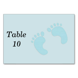 男の子のベビーの足 テーブルナンバー