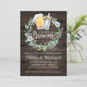 男の子のベビーは醸造ベビーシャワー招待状 招待状 (スタンド正面)