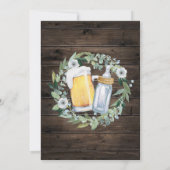 男の子のベビーは醸造ベビーシャワー招待状 招待状 (裏面)