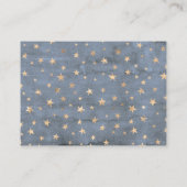 男の子のベビーシャワーのためのベビーの予言カード コーリングカード (裏面)