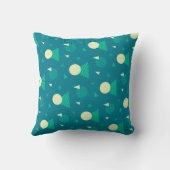 男の子のベビーシャワーのための大胆な幾何学的なオーダーメイドクッション クッション (裏面)