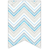 男の子のベビーシャワーのパーティーの装飾のクジラの海洋波 バンティングフラッグ (第1の旗)