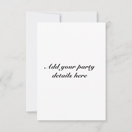 男の子のベビーシャワーの招待状 招待状 (裏面)