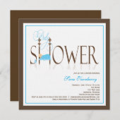 男の子のベビーシャワーの招待状-睡眠のベビー 招待状 (正面/裏面)