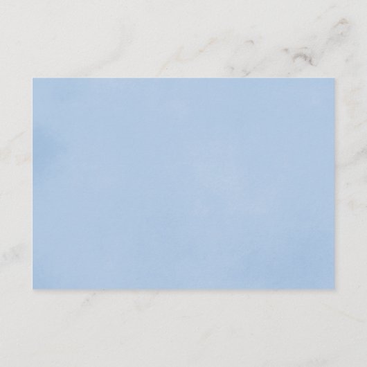 男の子のベビーシャワーの青いちょうネクタイはベビーのために予約します エンクロージャーカード (裏面)