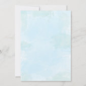 男の子のベビーシャワーは詩が付いているノート感謝していしています サンキューカード (裏面)