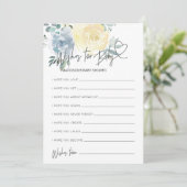 男の子のベビーシャワーウィッシュ 赤ちゃんゲームカード用 招待状 (スタンド正面)