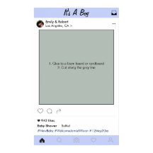 男の子のベビーシャワーパーティー小道具 フォトブースフレーム