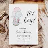 男の子のベビーシャワー招待状 おとこのこ招待状 招待状