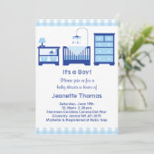 男の子のベビーシャワー招待状 招待状 (スタンド正面)