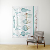 男の子のベビーシャワー歓迎タペストリー タペストリー (インサイチュ)