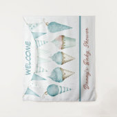 男の子のベビーシャワー歓迎タペストリー タペストリー (正面)