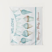 男の子のベビーシャワー歓迎 タペストリー (正面)