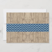 男の子のベビーシャワー チョーク ラスティック アントラー 鹿の招待状 招待状 (裏面)