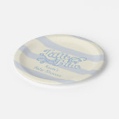 男の子のベビーシャワー、紙皿 ペーパープレート (アングル)