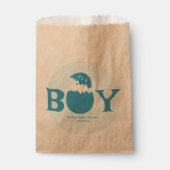 男の子のベビー性別の表示パーティー フェイバーバッグ (正面)