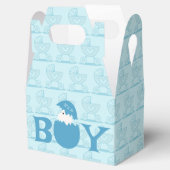 男の子のベビー性別の表示パーティー フェイバーボックス (オープン)