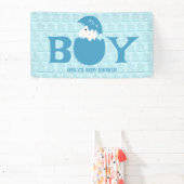 男の子のベビー性別の表示パーティー 横断幕 (インサイチュ)