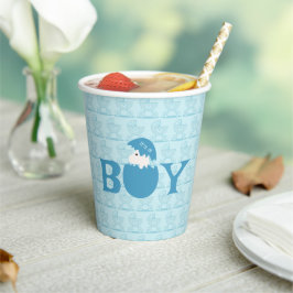 男の子のベビー性別の表示パーティー 紙コップ