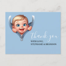 男の子のベビー赤ちゃんシャワーを覗く感謝