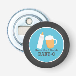 男の子のベビーQはビールベビーシャワーをつなぎます 栓抜き