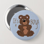 男の子のボタン 缶バッジ (正面&裏面)