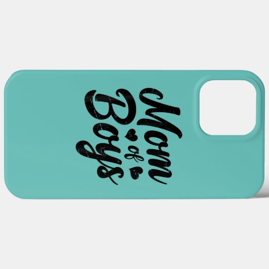 男の子のママ母の日ママおもしろいママかわいい Case-Mate iPhoneケース (裏面 (横))