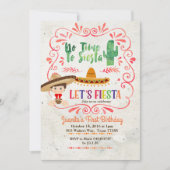 男の子のメキシコフェスタの第1誕生日の招待状 招待状 (正面)