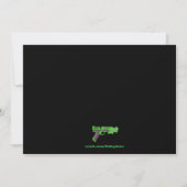 男の子のレーザーラベル誕生日パーティーの招待 招待状 (裏面)