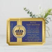男の子のロイヤルベイビーシャワー 招待状 (スタンド正面)