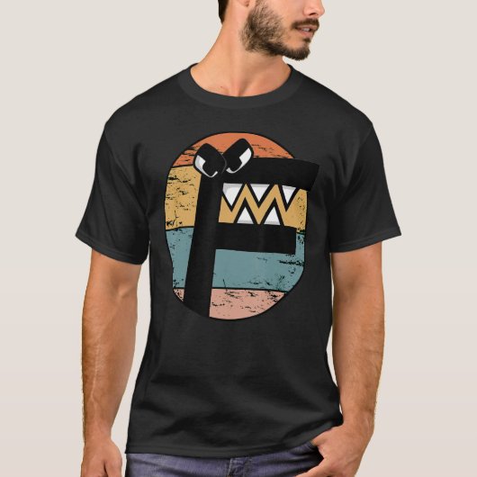 男の子のヴィルのための衣装のレトロの日の入りアルファベットの伝承 Tシャツ (正面)